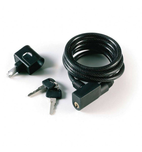 CANDADO CABLE ESPIRAL GURPIL 8 mm - 150 cm CON SOPORTE