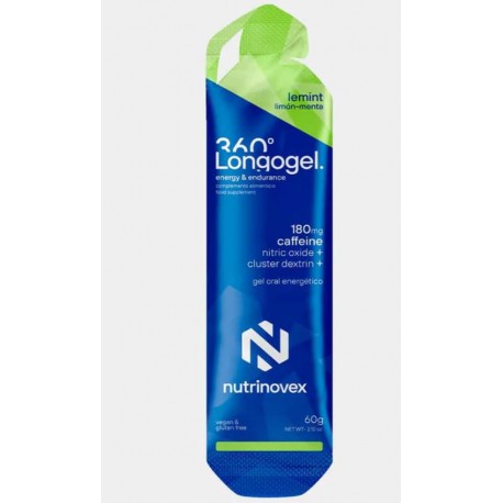 NUTRINOVEX LONGOGEL CAFEINA LIMON/MENTA  60G