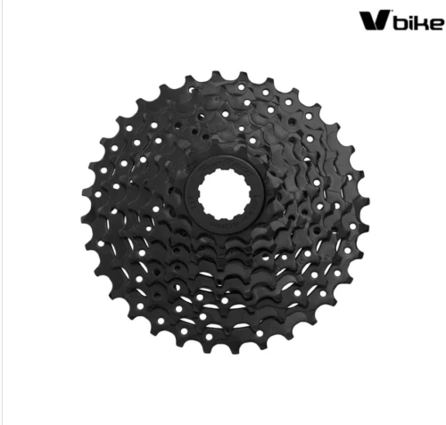 V BIKE Cassette bicicleta 8 Velocidades. Desarrollo 11/32 (Tipo HG) Negro