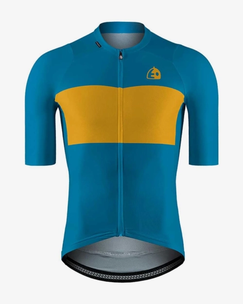 ETXEONDO MAILLOT CORTO BIKO AZUL/MOSTAZA TM